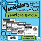myView Literacy 4th Grade YEARLONG Vocabulary SUPPLEMENT W