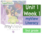 myView Literacy SAVVAS 2nd grade Unit 1 Week 1 slides