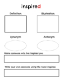 myView, Unit 2 Week 3 vocabulary packet