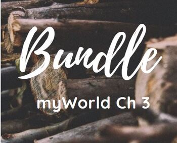 Preview of myWorld 5th gr Chapter 3 BUNDLE  