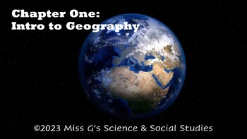 Preview of Geography Chapter 1 Basics Lessons 1-10 PPTs