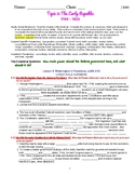 myWorld Interactive American History Topic 5 Study Guides,