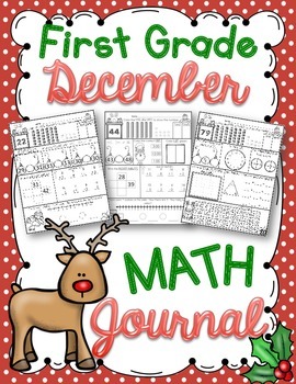 Preview of 1st Grade December Math Journal
