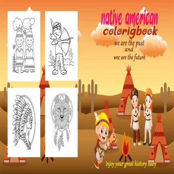 Preview of native american coloring pages