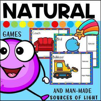 Preview of natural vs man-made board game|Powerpoint game
