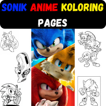 Preview of SONIK ANIME KOLORING PAGES 2024