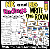 ng and nk Ending Sounds Write the Room ong, ung, ang, ing,