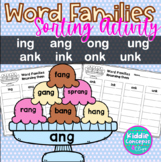 ng and nk Endings Sort Word Families ing, ang, ong, ung, a