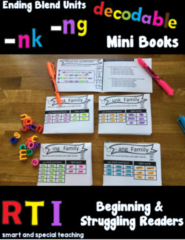 Preview of Orton Gillingham ng and nk Mini-Books for RTI and Beginning Readers