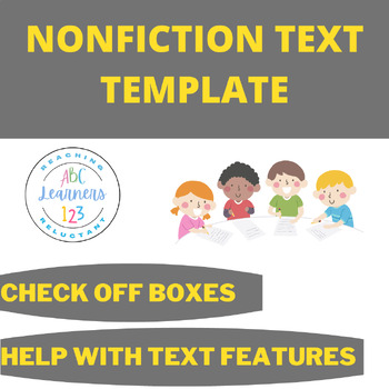 Preview of nonfiction form to find text features & improve nonfiction comprehension skills