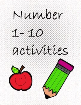 Preview of number 1- 10 activities