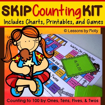 Preview of skip counting by tens-skip counting by fives-skip counting by twos