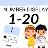 number posters (pastel blue) 1-20 with ten frames