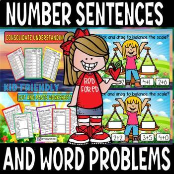 Preview of number sentences and word problems