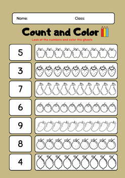 number value of 1 to 10 worksheet by EXCELENT TEACHER | TPT