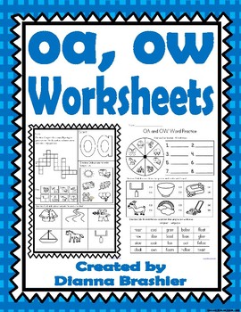 Preview of oa, ow Worksheets