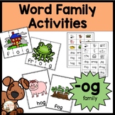 og Word Family Activities Worksheets & Centers Onset and R