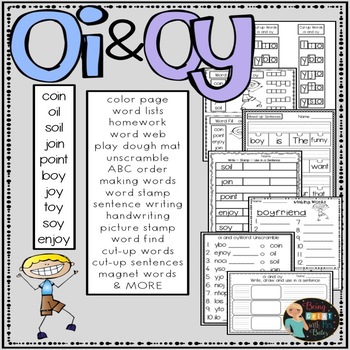 oi and oy Hands-on Spelling and Phonics by Bobbi Bates | TpT