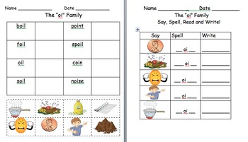 oi oy worksheet teaching resources teachers pay teachers