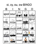 oi, ou, oy, ow Spelling Pattern BINGO with Pictures