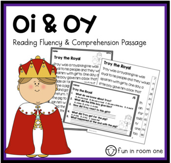 Preview of oi/oy Reading Fluency and Comprehension Passage