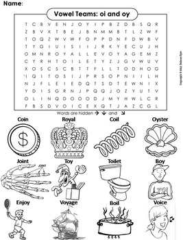 oy oi phonics worksheet teaching resources teachers pay teachers