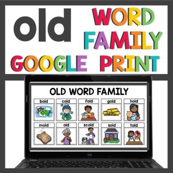 old Word Family by Teaching Superkids | Teachers Pay Teachers