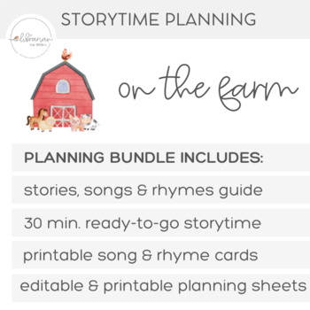 Preview of on the Farm | Storytime Planning Bundle