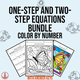 One-step and Two-step Equations Color by Number: Coloring 