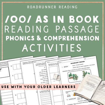 Preview of oo Words - as in BOOK - Reading Passage, Phonics & Comprehension Activities