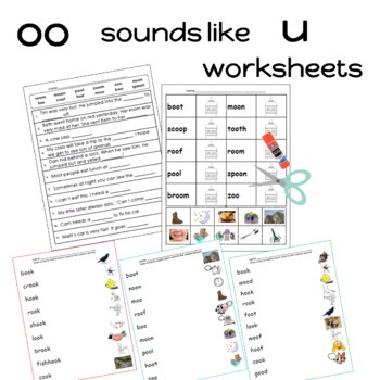 oo sounds like u worksheets by sailing through the common core