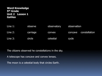 Preview of open court unit 2 word knowledge