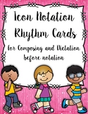 Icon Notation Rhythm Cards for Composition and Dictation