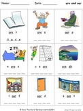 ore and oor phonics lesson plans, worksheets and other tea