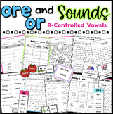 ore and or R Controlled Vowels Worksheets Other Bossy R an