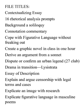 lysistrata essay topics