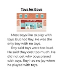 oy Controlled Reading Passage: Toys for Boys