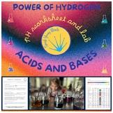 pH - Power of Hydrogen - Acid Base Worksheet and Lab