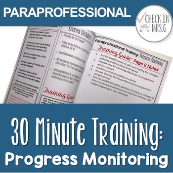 Preview of paraprofessional training progress monitoring