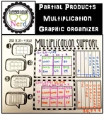 Partial Products Multiplication Graphic Organizer