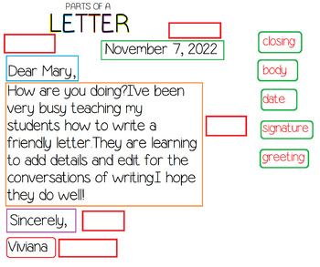 Letter Writing Paper (Friendly Letter) by Jenny Adkins