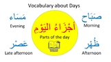 parts of the day in Arabic with English meanings