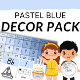 pastel blue classroom decoration pack for classroom manage