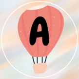 pastel/hot air balloon decor