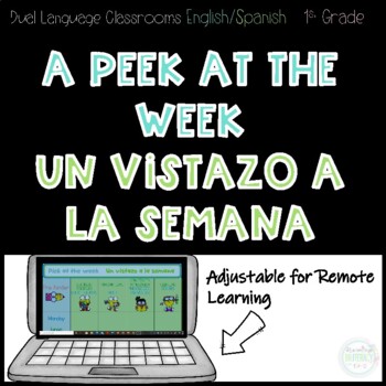 Preview of A peek at the week dual language