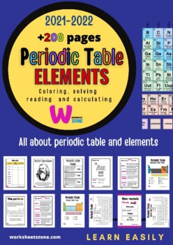 Preview of periodic table of elements atomic mass/number isotopes digital resource 2021
