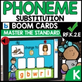 phoneme substitution BOOM CARDS RF.K.2.E No Prep Kindergar