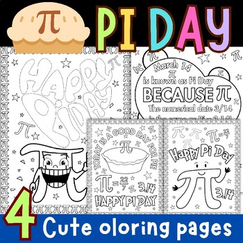 Preview of pi day activities | pi day coloring Pages | pi day Middle school activity