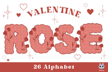 Hearts Valentine Digital Papers 