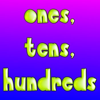 Preview of place value song- ones, tens, hundreds